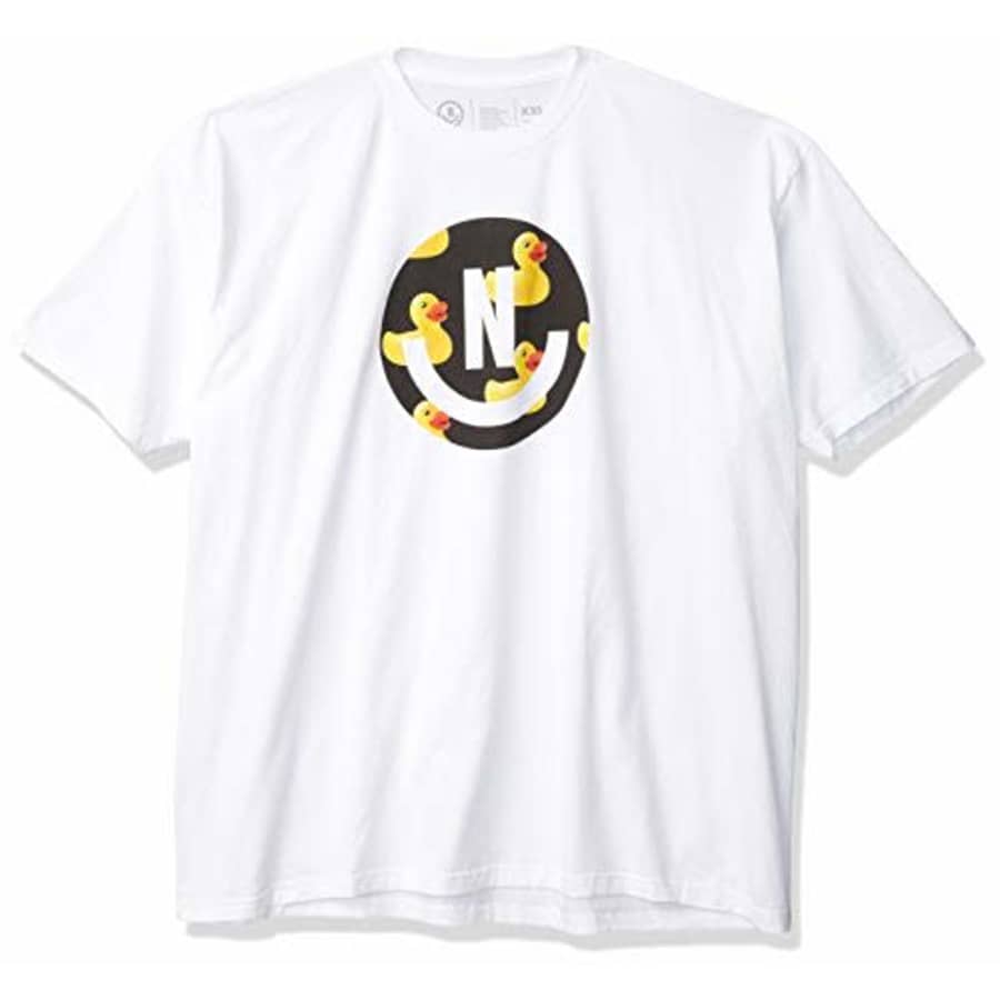 NEFF Men's Graphic Design T-Shirt, White/Black Ducky, Small for $14
