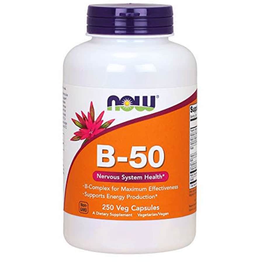 Now Foods NOW Supplements, Vitamin B-50 mg, Energy Production*, Nervous System Health*, 250 Veg Capsules for $21
