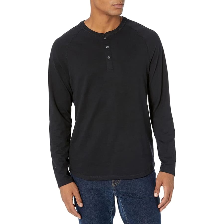 Amazon Essentials Men's Regular-Fit Henley Shirt for $12 Amazon Essentials Men's Regular-Fit Henley Shirt for $12