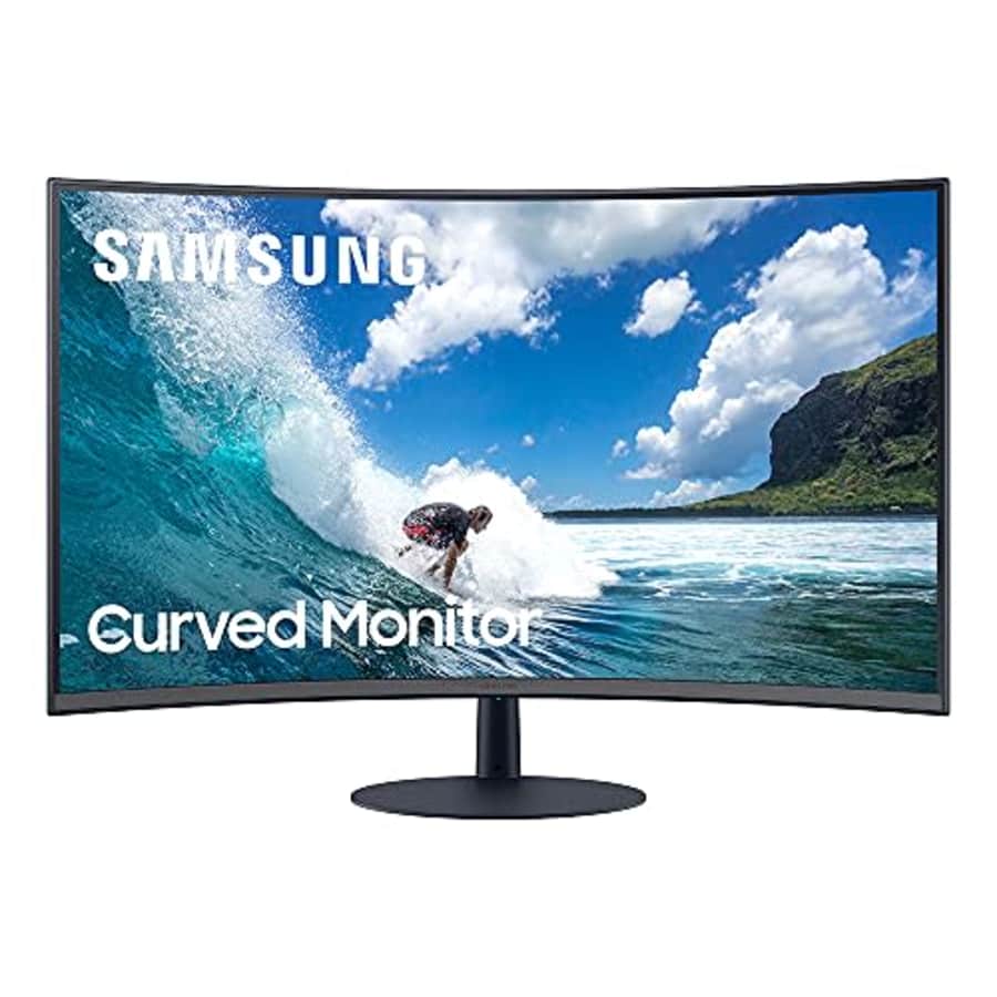 SAMSUNG T550 Series 27-Inch FHD 1080p Computer Monitor, 75Hz, Curved, Built-in Speakers, HDMI, for $313 SAMSUNG T550 Series 27-Inch FHD 1080p Computer Monitor, 75Hz, Curved, Built-in Speakers, HDMI, for $313