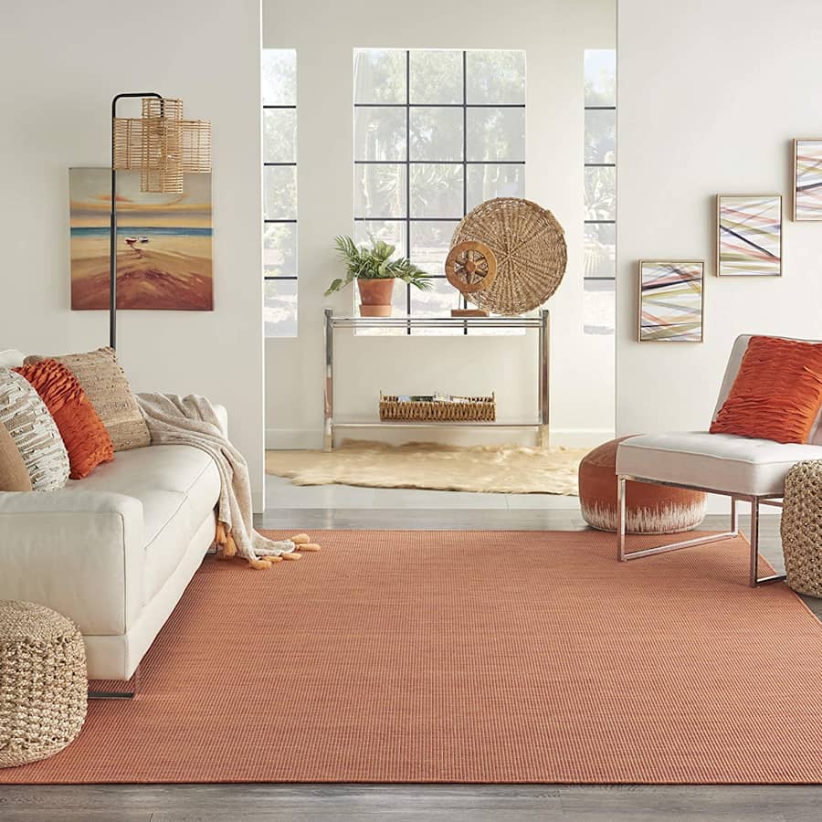 Nourison Positano Flat-Weave Indoor/Outdoor 5x7-Foot Rug for $129