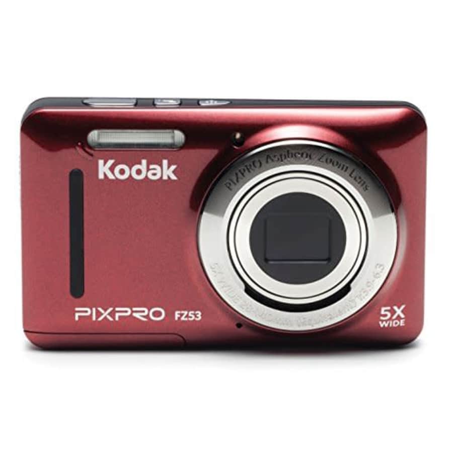 Kodak PIXPRO Friendly Zoom FZ53-RD 16MP Digital Camera with 5X Optical Zoom and 2.7" LCD Screen for $160 Kodak PIXPRO Friendly Zoom FZ53-RD 16MP Digital Camera with 5X Optical Zoom and 2.7" LCD Screen for $160
