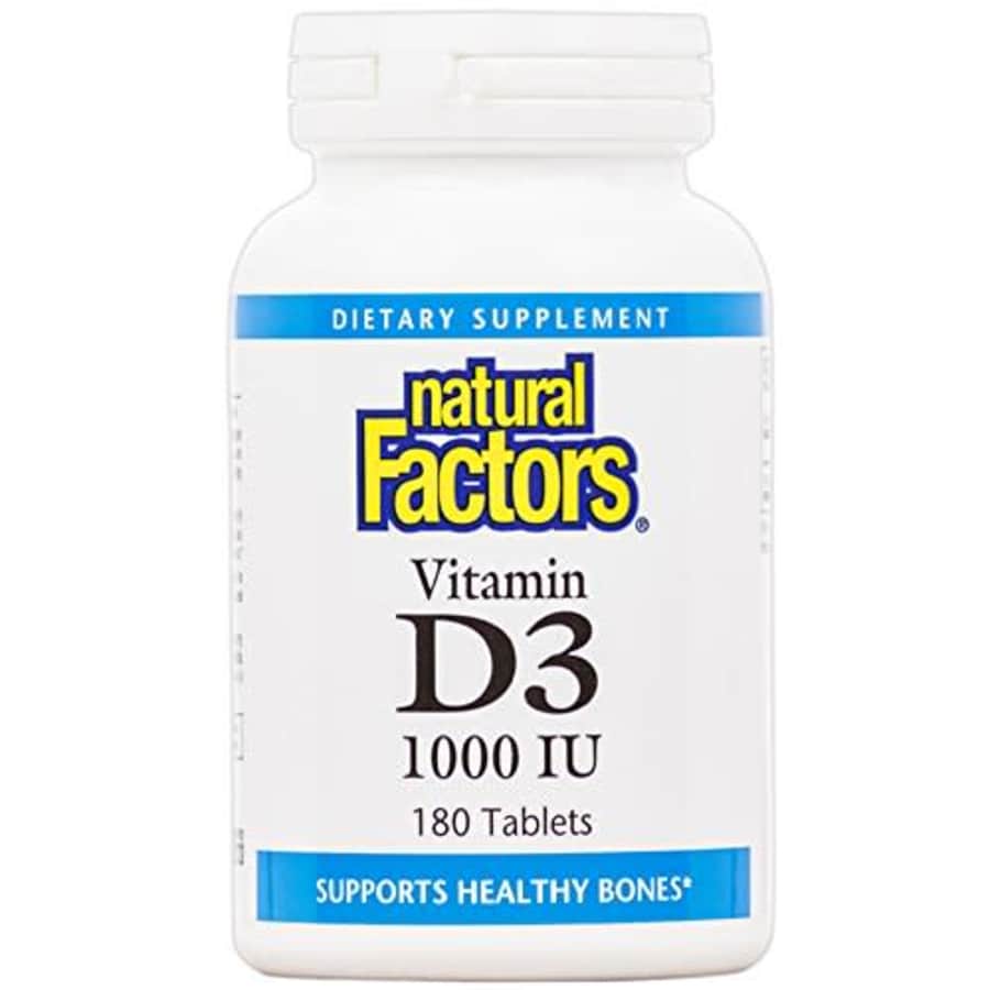 Natural Factors, Vitamin D3 1000 IU, Supports Strong Bones, Teeth, and Muscle and Immune Function, for $8
