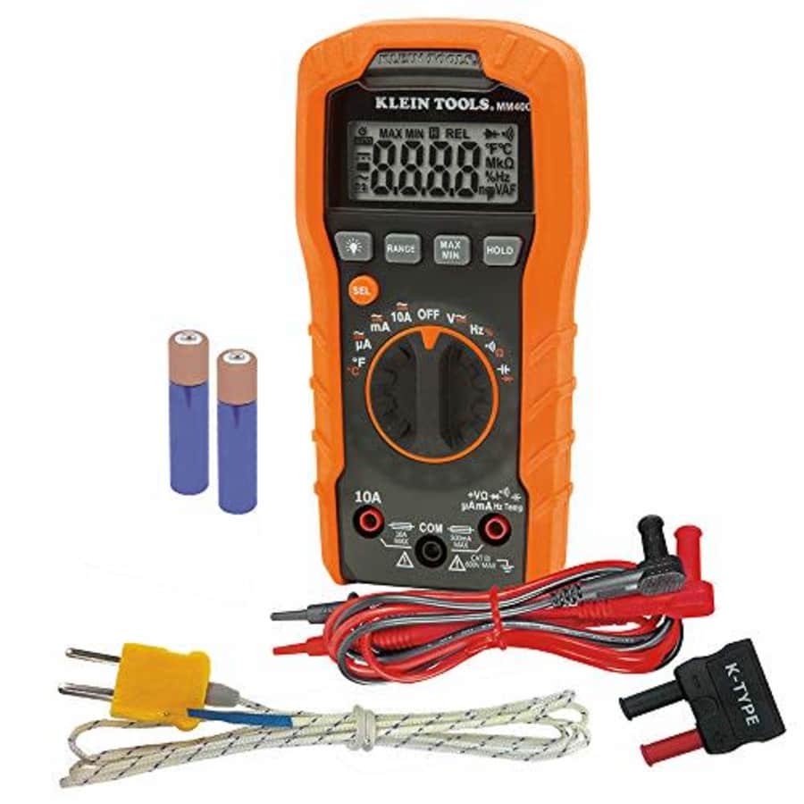 Klein Tools Digital Multimeter, Auto-Ranging, 600V MM400 for $44