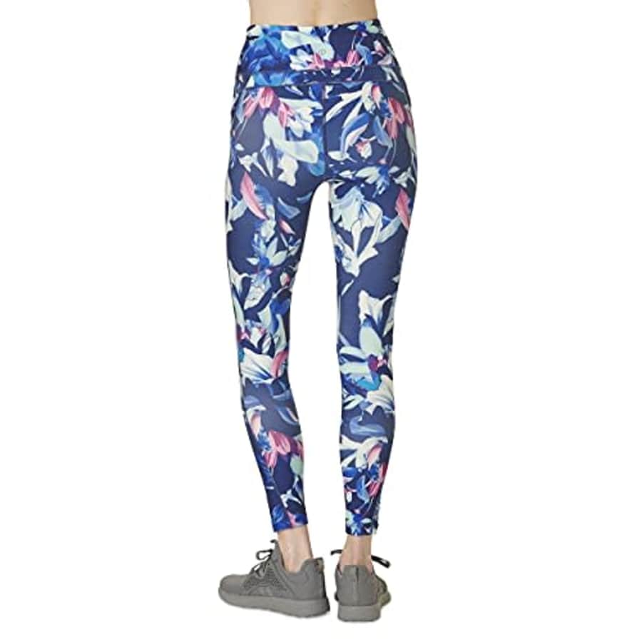 Spalding Women's Activewear Pace Legging with 2 Pockets, Paradise Floral, 2X for $11