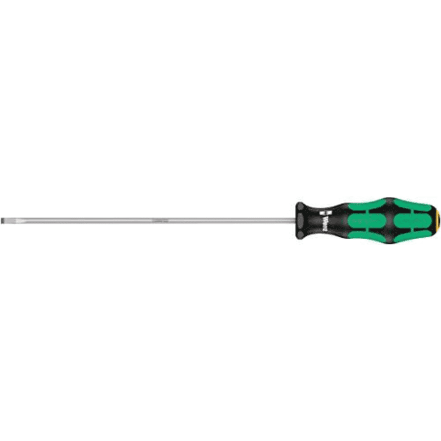 Wera 05110006001 Kraftform Plus 335 Slotted Screwdriver, 4mm Head, 8" Blade Length for $10