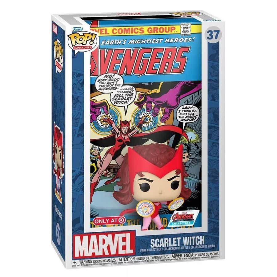 Funko Pop! Comic Cover: Marvel Avengers 104 Scarlet Witch Vinyl Collectible for $7 Funko Pop! Comic Cover: Marvel Avengers 104 Scarlet Witch Vinyl Collectible for $7