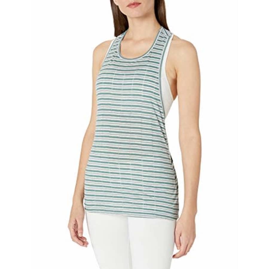 SHAPE activewear Women's Muscle Tank, sea Pine, XL for $10