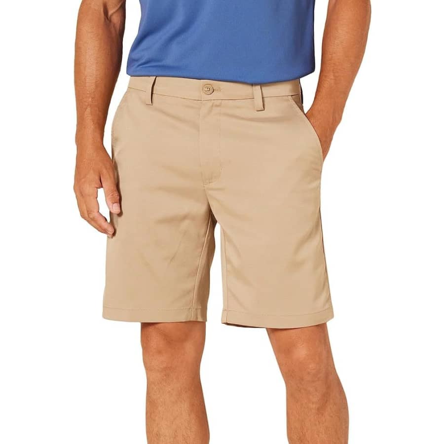 Amazon Essentials Men's Slim-Fit Stretch Golf Shorts for $8 Amazon Essentials Men's Slim-Fit Stretch Golf Shorts for $8