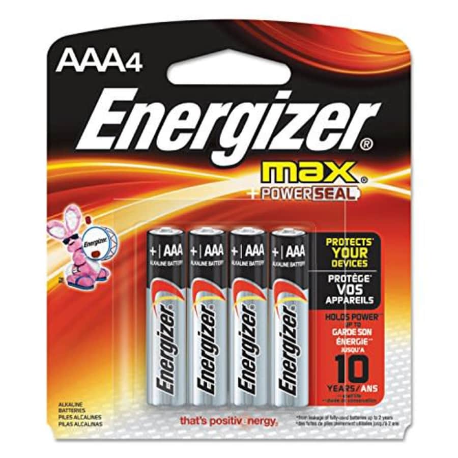 Energizer E92BP4 Energizer Alkaline Batteries, AAA, 4/PK, BKSR for $5 Energizer E92BP4 Energizer Alkaline Batteries, AAA, 4/PK, BKSR for $5
