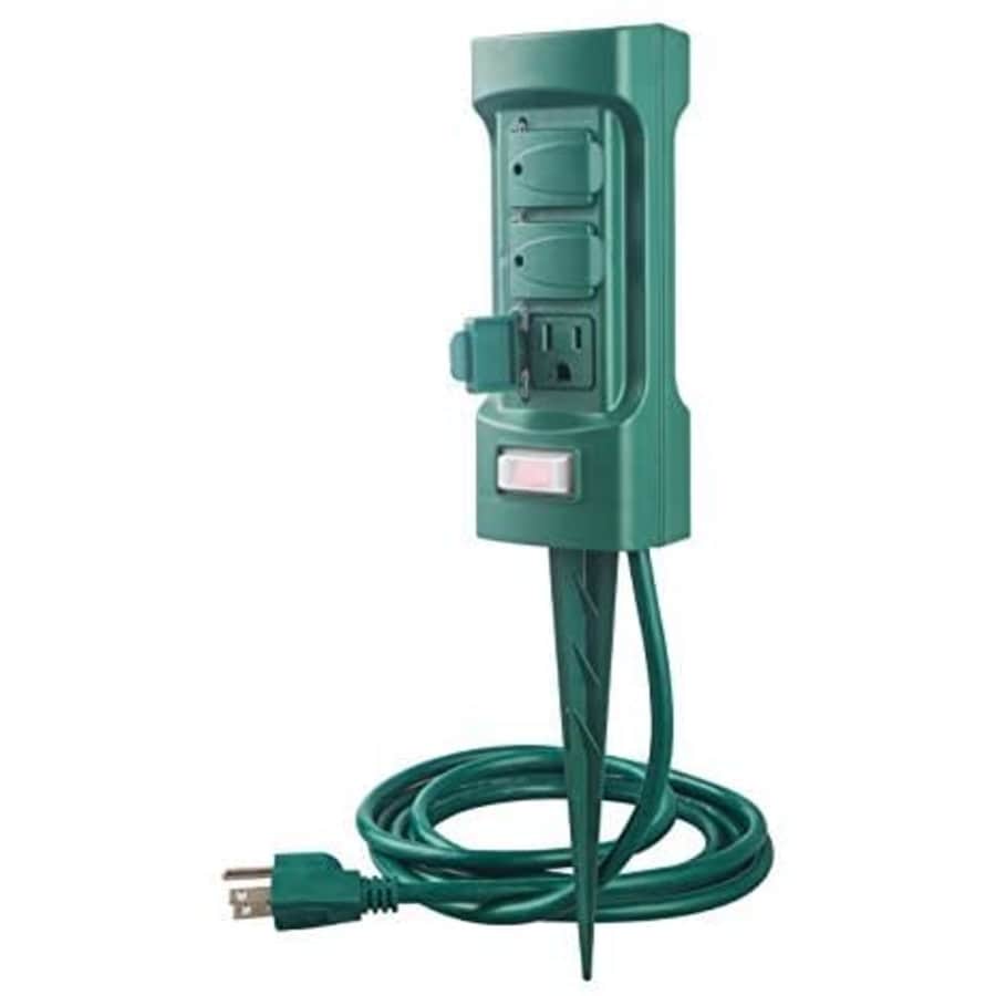 Maxworks 6-Outlet Double Sided Outdoor Power Stake for $15