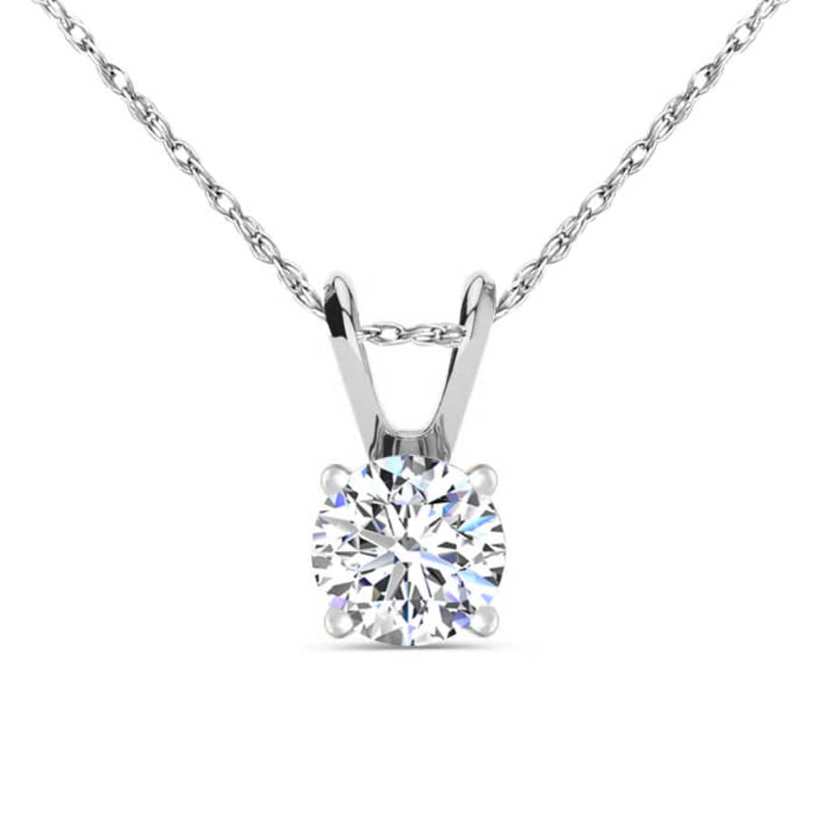 1/2-TCW Real Diamond Necklace in 14K White Gold Fill for $128 1/2-TCW Real Diamond Necklace in 14K White Gold Fill for $128