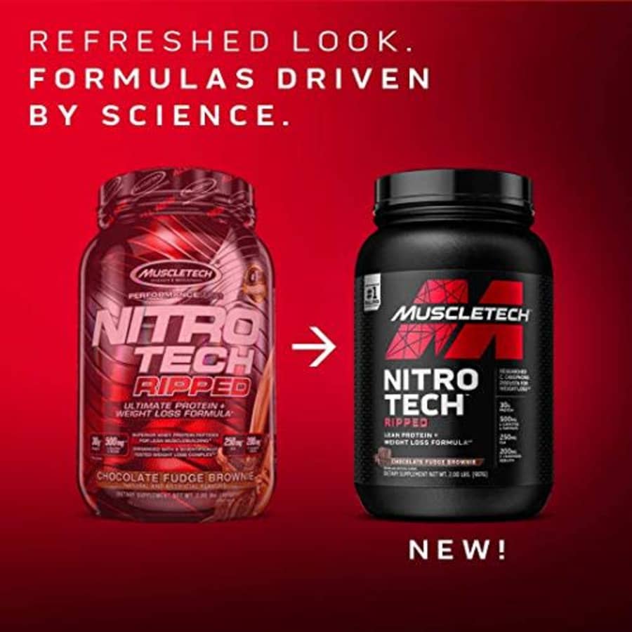 Protein Powder for Weight Loss | MuscleTech Nitro-Tech Ripped | Lean Whey Protein Powder + Weight for $59