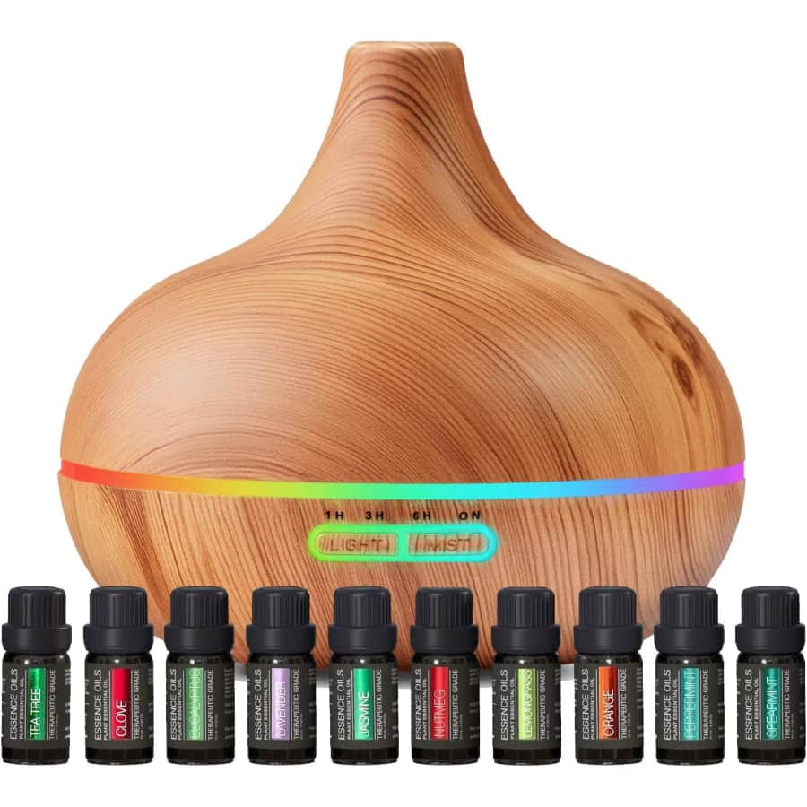Ultimate Aromatherapy Diffuser & Essential Oil Set for $20