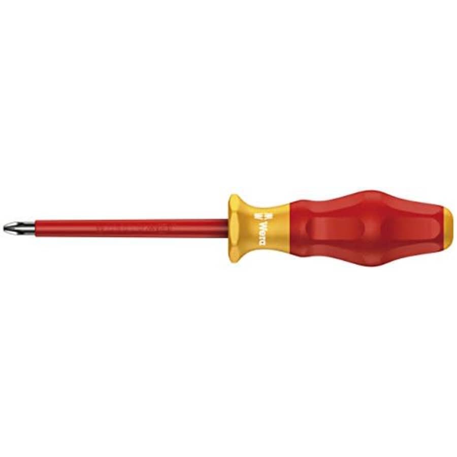 Wera 05031603001 Kraftform Comfort VDE 1162i Phillips Insulated Screwdriver, PH 2 Head, 100mm Blade for $19