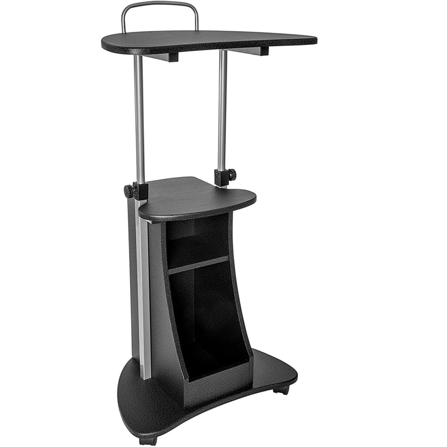 Techni Mobili Sit-to-Stand Rolling Adjustable Height Laptop Cart for $59