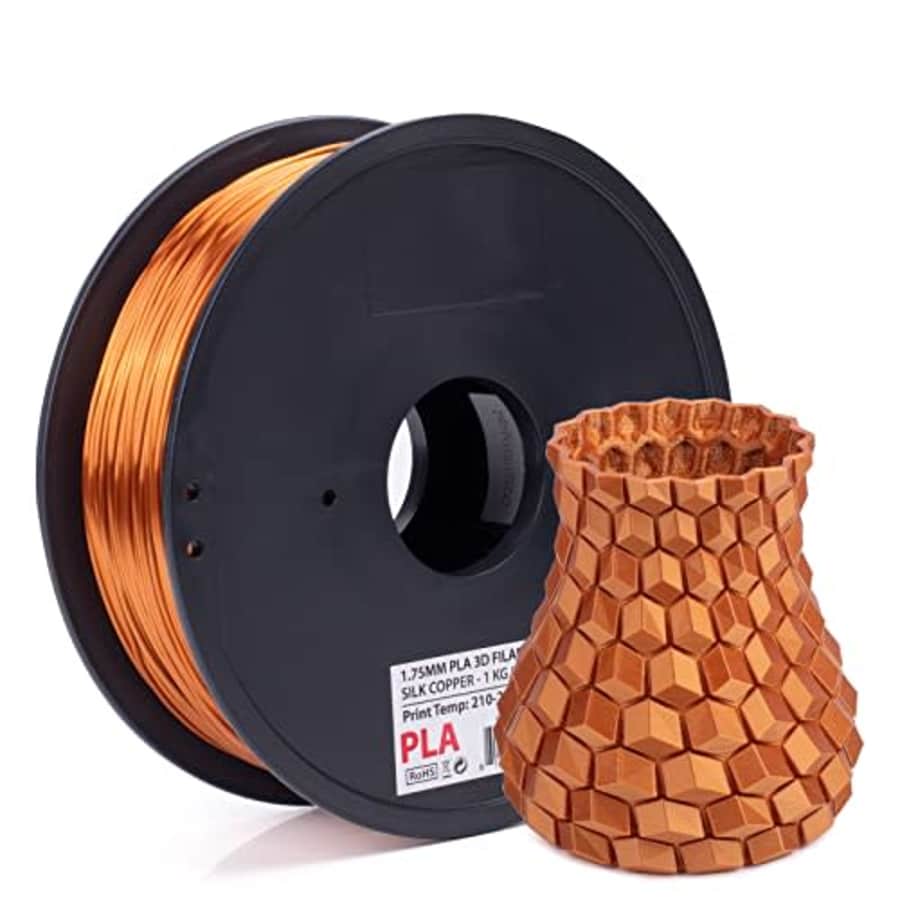 Inland Shiny Silk Copper 1.75mm PLA 3D Printer Filament - Dimensional Accuracy +/- 0.05 mm - 1 kg for $12 Inland Shiny Silk Copper 1.75mm PLA 3D Printer Filament - Dimensional Accuracy +/- 0.05 mm - 1 kg for $12