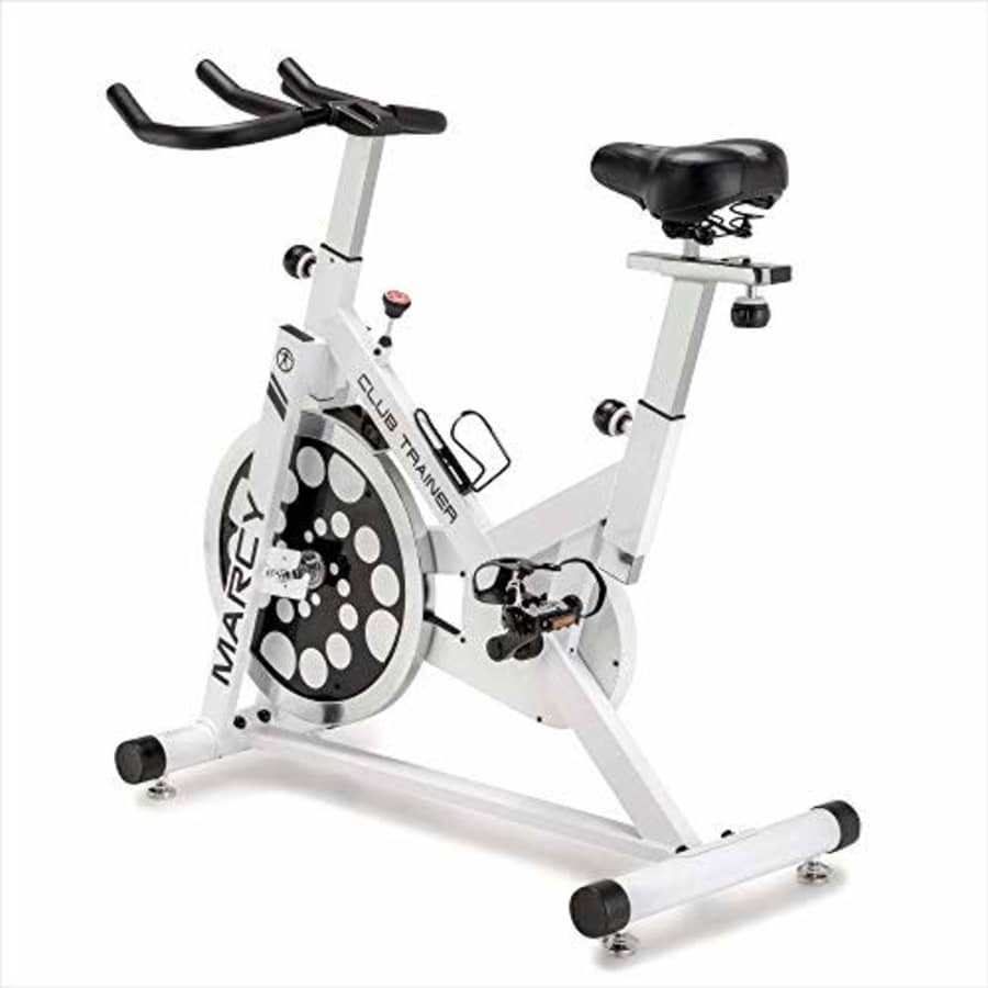 Marcy Club Revolution Indoor Home and Gym Cardio Cycling Exercise Bike Trainer, White for $212 Marcy Club Revolution Indoor Home and Gym Cardio Cycling Exercise Bike Trainer, White for $212