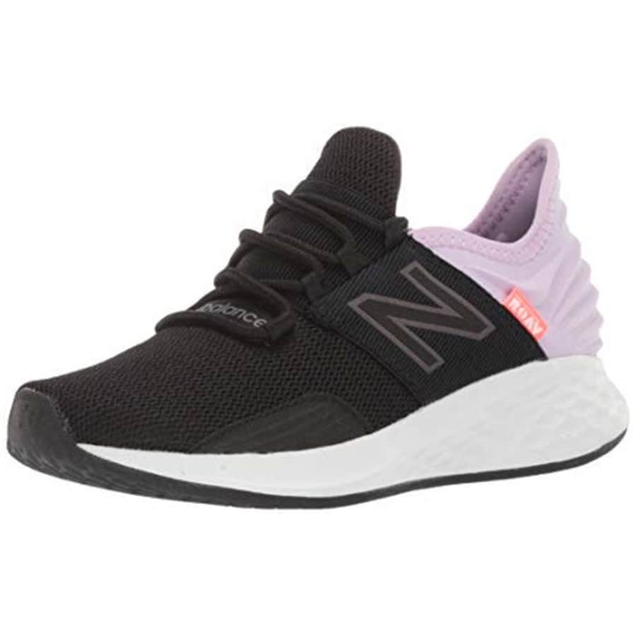 New Balance Women's Fresh Foam Roav V1 Sneaker, Black/Dark Violet Glo/Magnet, 7 M US for $65 New Balance Women's Fresh Foam Roav V1 Sneaker, Black/Dark Violet Glo/Magnet, 7 M US for $65