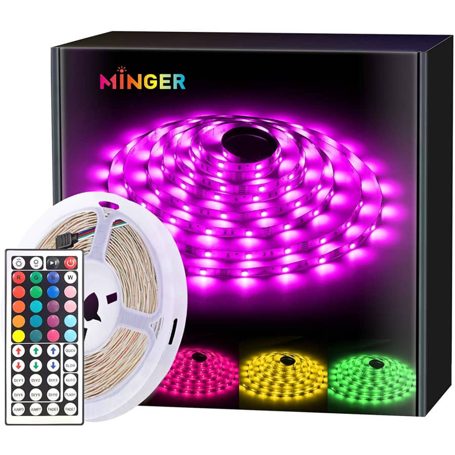 Minger 16.4-Foot RGB LED Light Strip for $8 Minger 16.4-Foot RGB LED Light Strip for $8