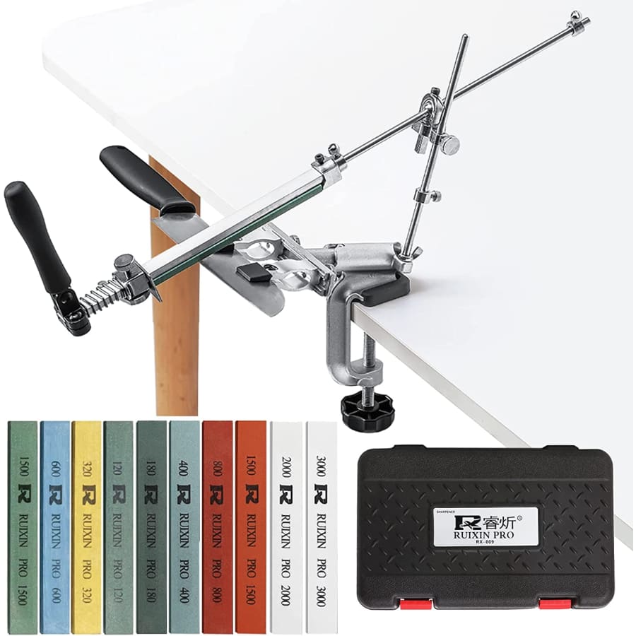 Ruixin Professional Knife Sharpener w/ 10 Whetstones for $40
