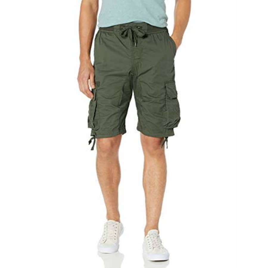 Southpole Men's Jogger Shorts with Cargo Pockets in Solid and Camo Colors, Olive(New), Medium for $19 Southpole Men's Jogger Shorts with Cargo Pockets in Solid and Camo Colors, Olive(New), Medium for $19