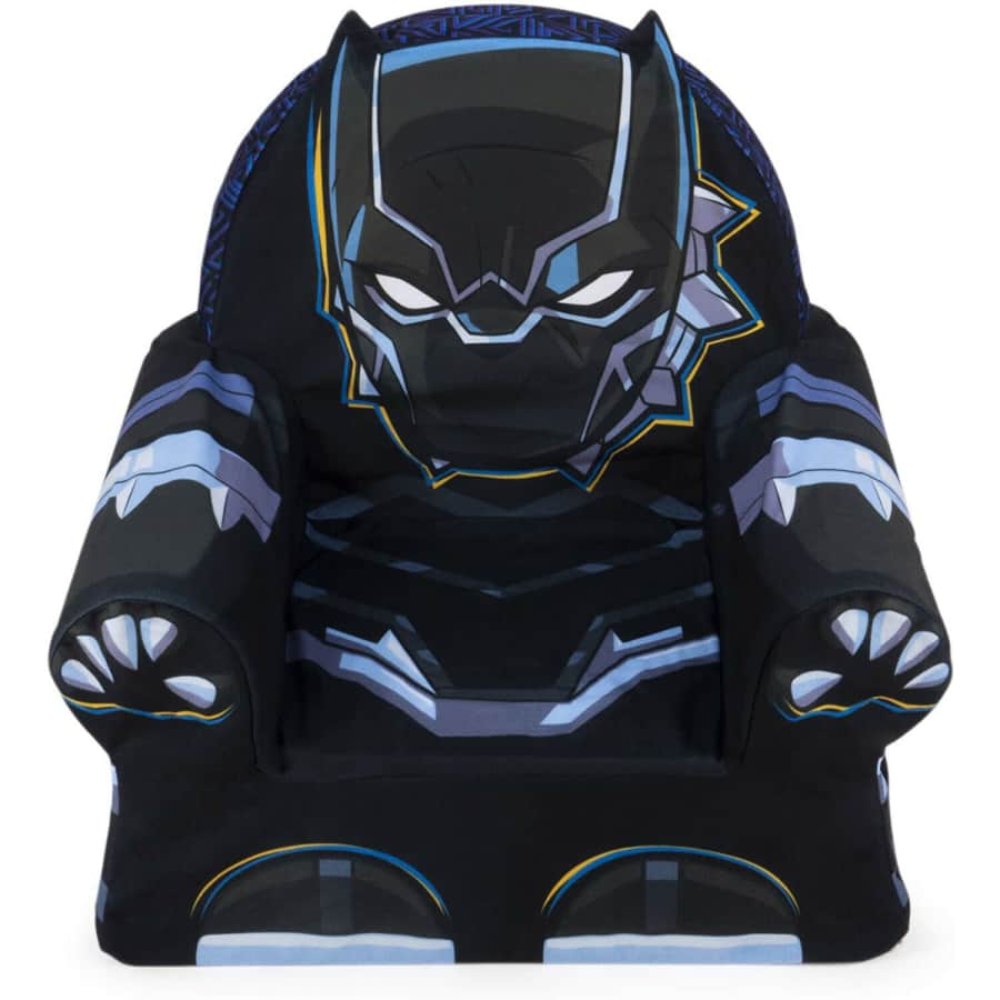 Marshmallow Furniture Kids' Black Panther Lounger for $20