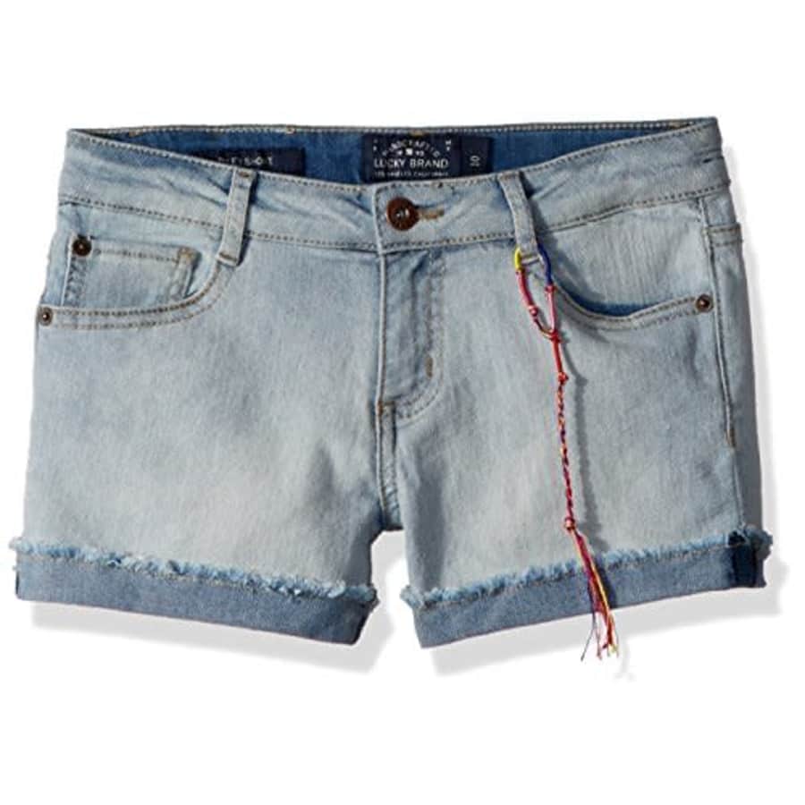 Lucky Brand Girls' 5-Pocket Cuffed Stretch Denim Shorts, Riley Bella, 6 for $27 Lucky Brand Girls' 5-Pocket Cuffed Stretch Denim Shorts, Riley Bella, 6 for $27