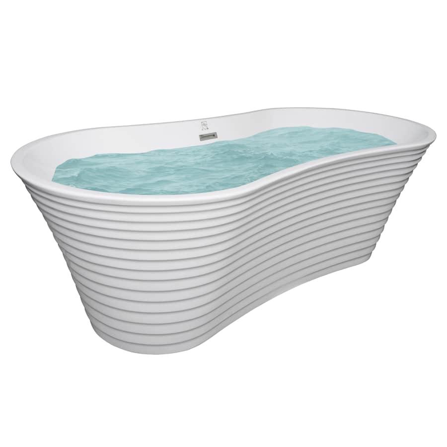 AKDY 67" Acrylic Freestanding Soaking Bathtub for $500