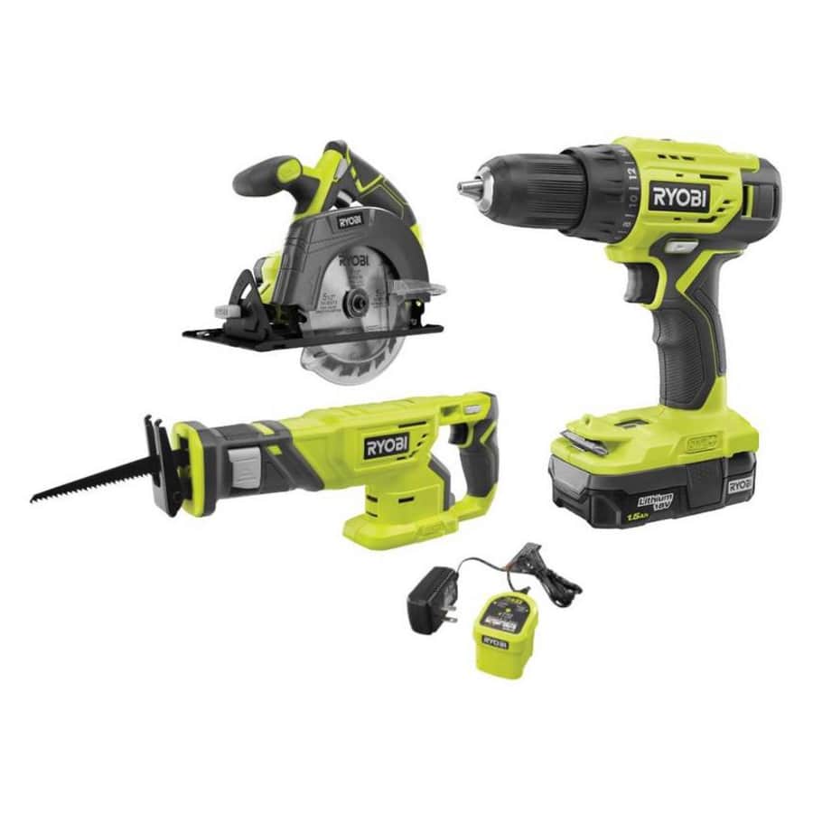 Ryobi One+ 18V Cordless 3-Tool Combo Kit w/ 1.5Ah Battery for $185