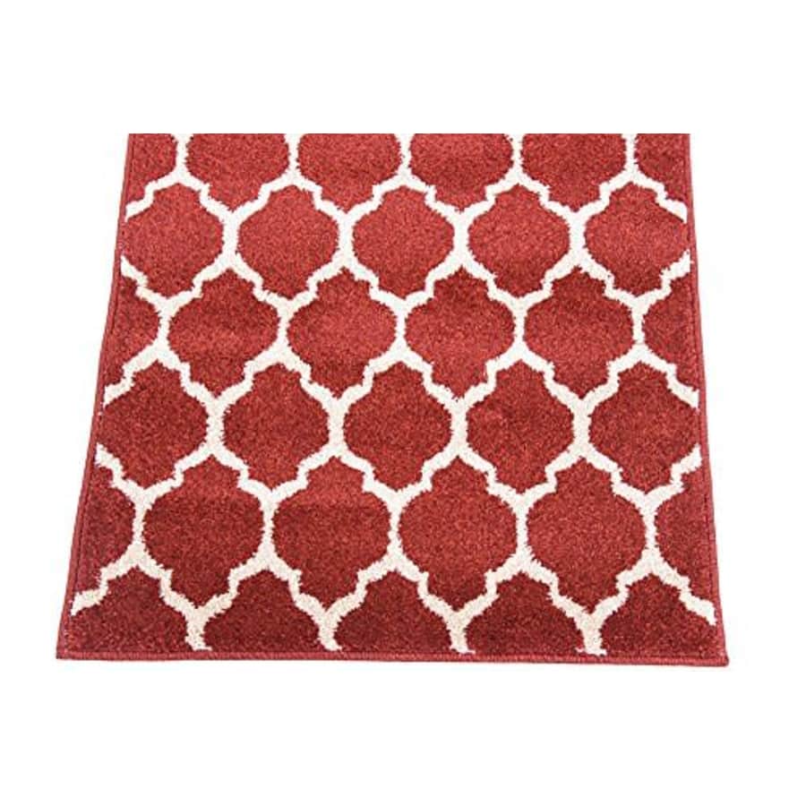 Unique Loom Trellis Collection Moroccan Lattice Red Runner Rug (2' 0 x 6' 0) for $38