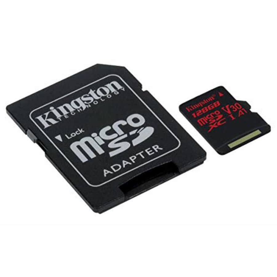 Kingston Canvas React 128GB microSDXC Class 10 microSD Memory Card UHS-I 100MB/s R Flash Memory for $61