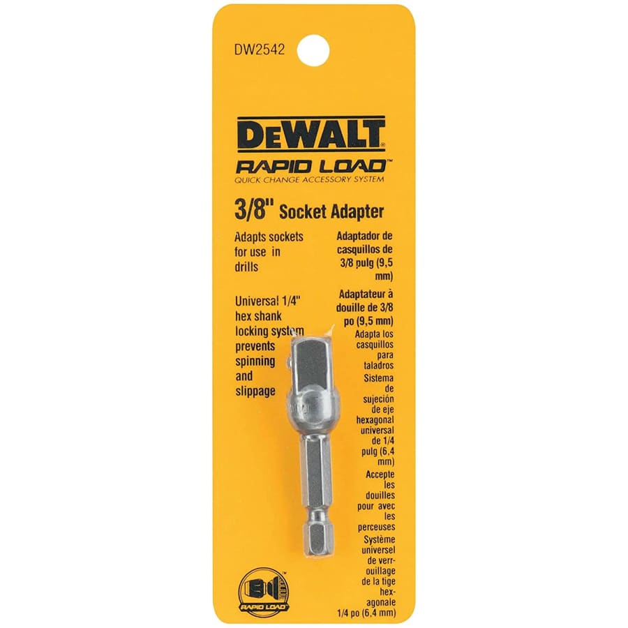 DeWalt 1/4" Hex Drive to 3/8" Socket Adapter for $3 DeWalt 1/4" Hex Drive to 3/8" Socket Adapter for $3