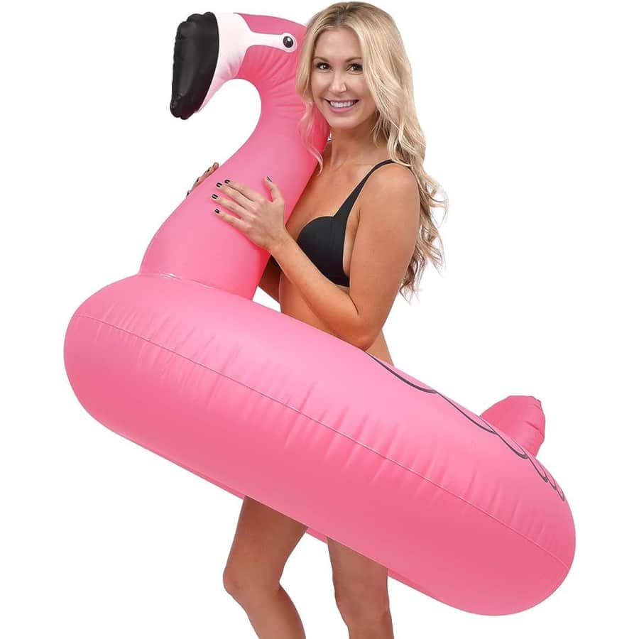 GoFloats Flamingo Pool Float for $20