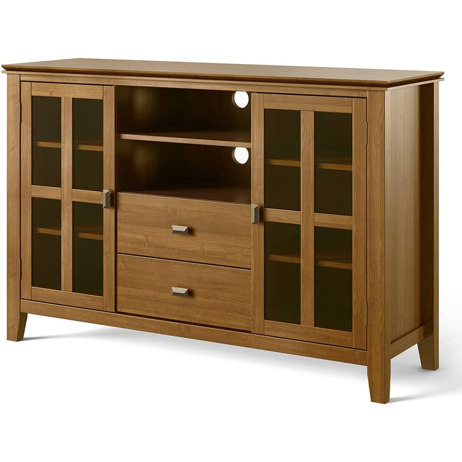 Simpli Home 53" Solid Wood TV Media Stand for $439 Simpli Home 53" Solid Wood TV Media Stand for $439