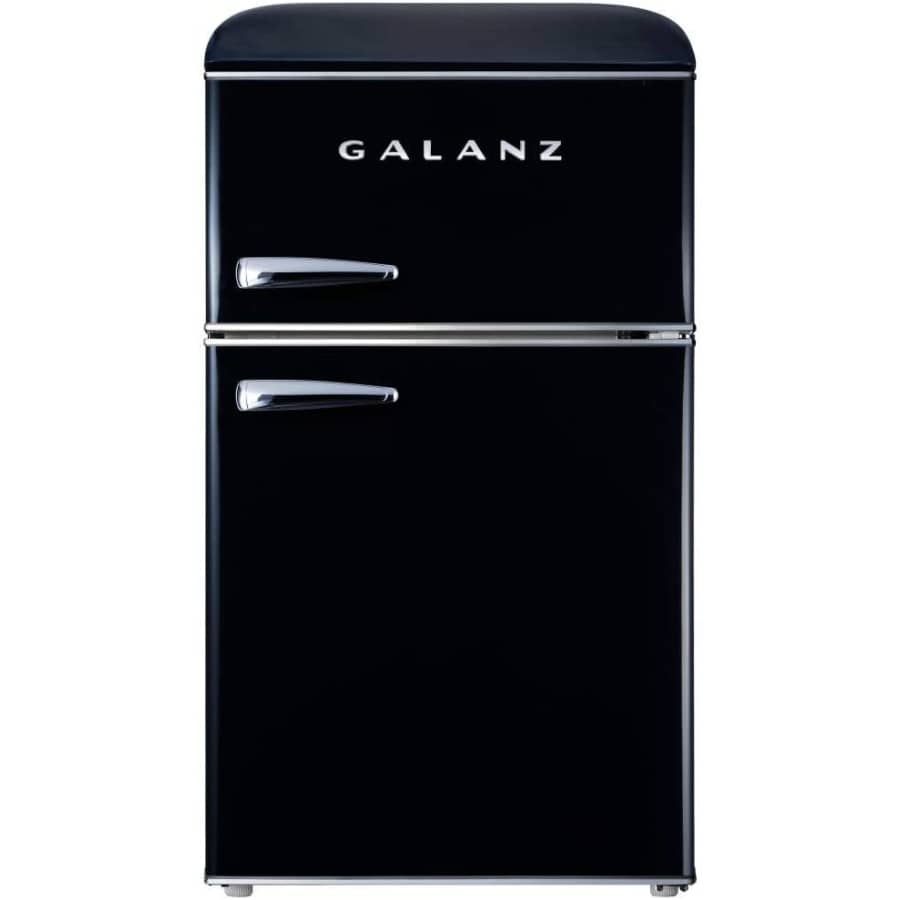Galanz 3.1-Cu. Ft. Retro Dual Door Mini Fridge w/ True Freezer for $380 Galanz 3.1-Cu. Ft. Retro Dual Door Mini Fridge w/ True Freezer for $380