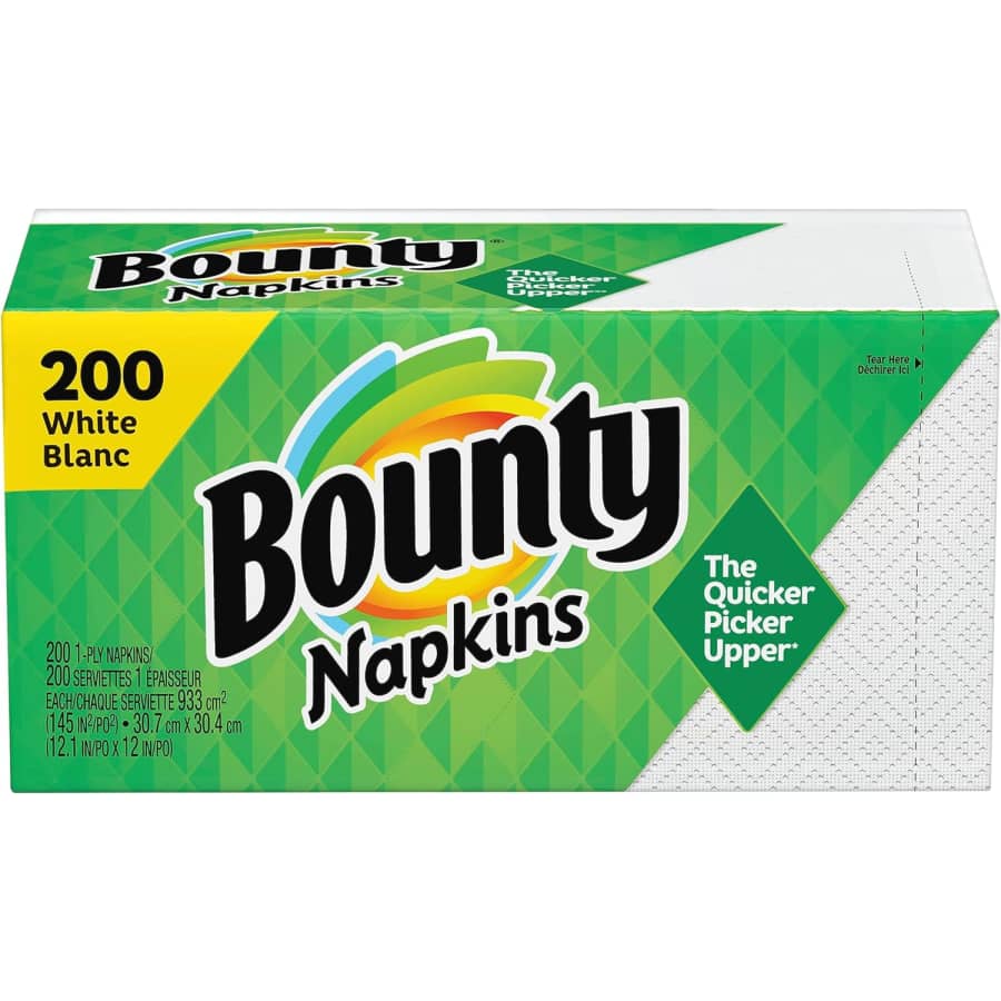 Bounty Paper Napkins 200-Pack: $2.99 Bounty Paper Napkins 200-Pack: $2.99