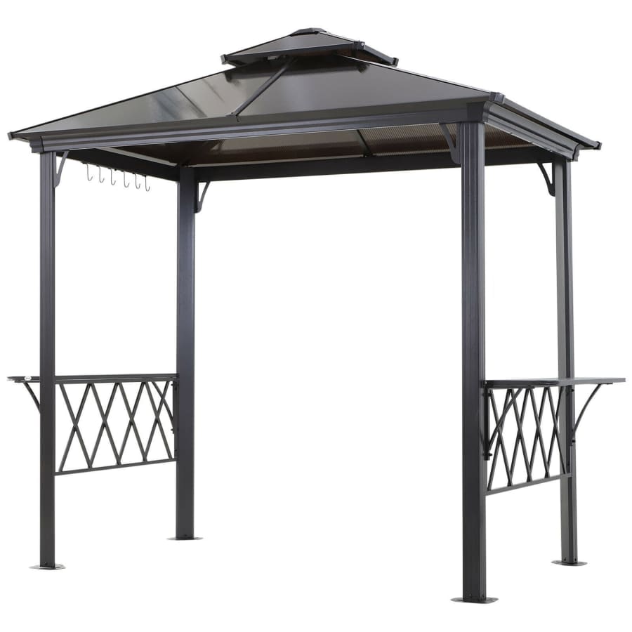 Outsunny 9x5-Foot Double-Tier Metal Grill Gazebo for $510