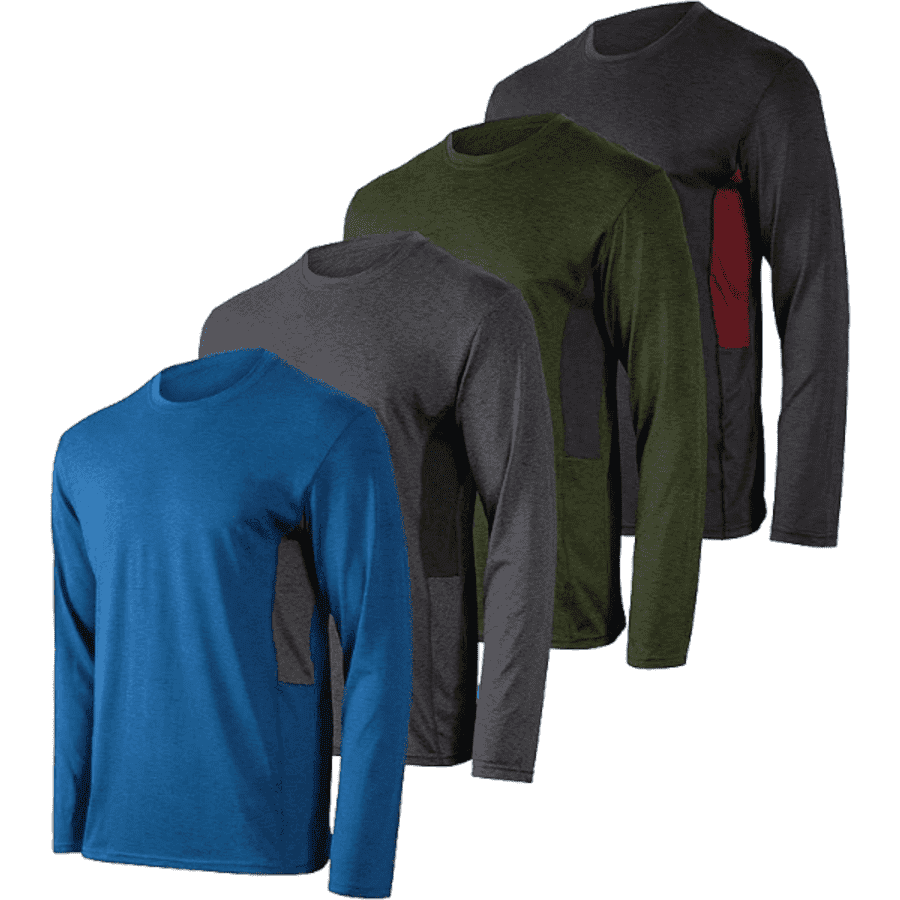 Real Essentials Men's Dry-Fit UV Moisture Wicking UPF 50+ Shirt 4-Pack for $30 Real Essentials Men's Dry-Fit UV Moisture Wicking UPF 50+ Shirt 4-Pack for $30