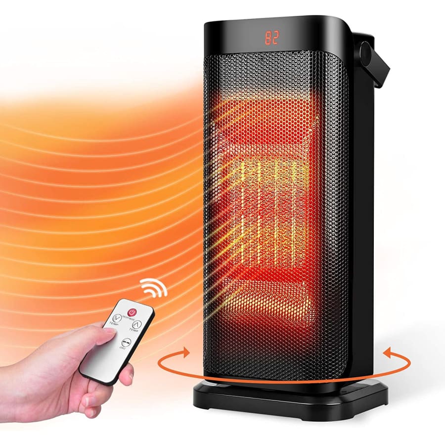Trustech Portable Electric Oscillating Ceramic Space Heater for $72