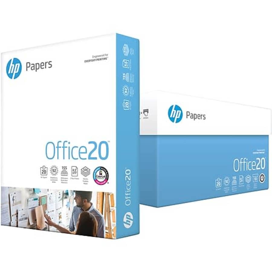 HP Office20 8.5x11" Multipurpose Paper Ream for $40