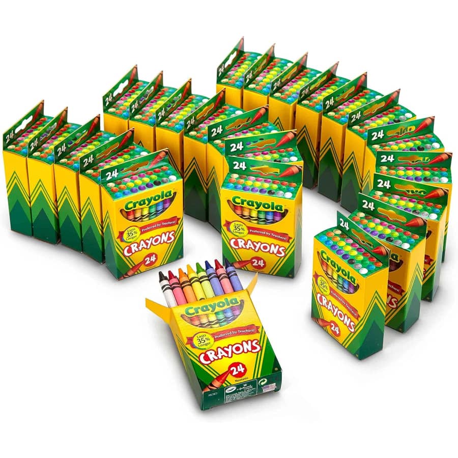 Crayola Crayons 24-Count 24-Pack: $12
