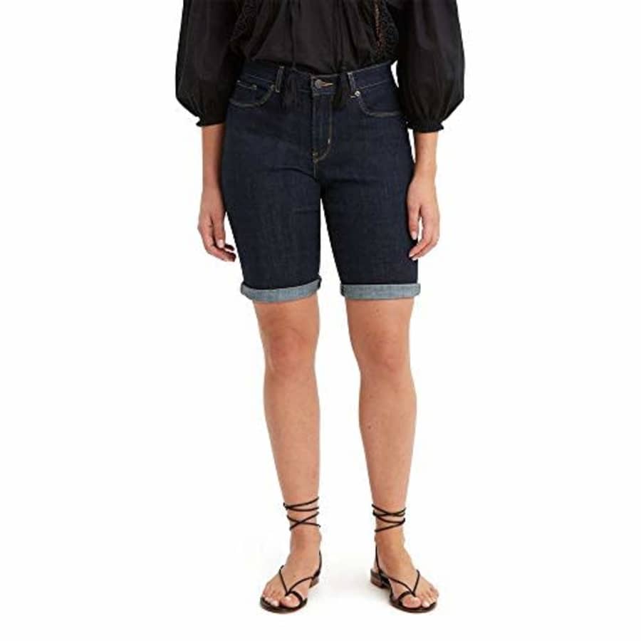 Levi's Women's Bermuda Shorts, Royal Rinse, 32 (US 14) for $31
