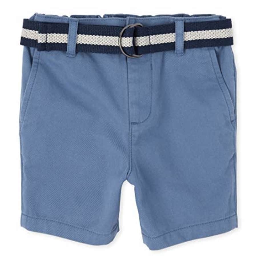 The Children's Place Baby Boys' Belted Chino Shorts, Hudson Bay, 2T for $12