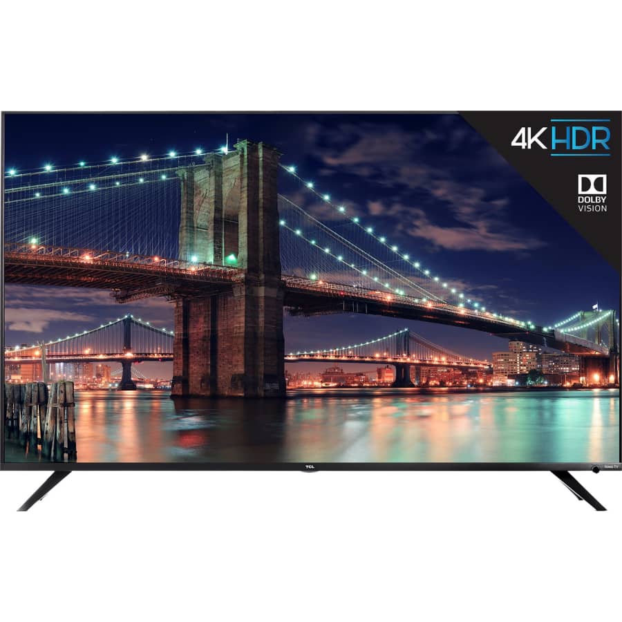 TCL 55" 4K HDR LED UHD Roku Smart TV for $430