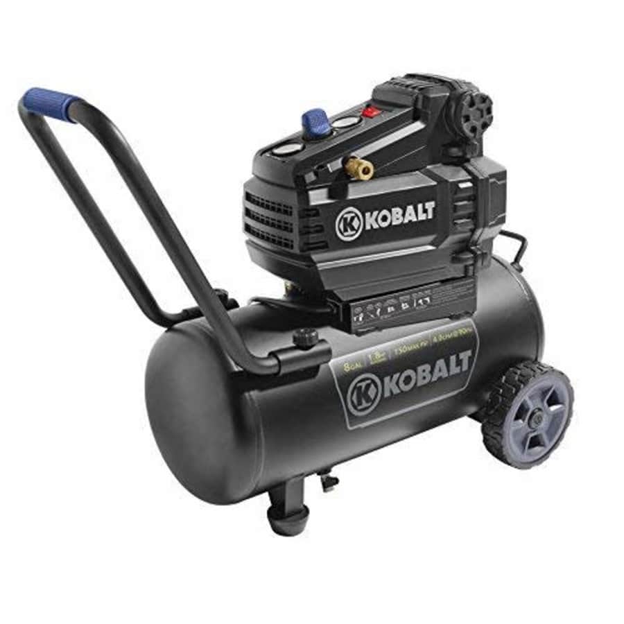 Kobalt 0300841 8-Gallon Portable Electric Horizontal Air Compressor for $286