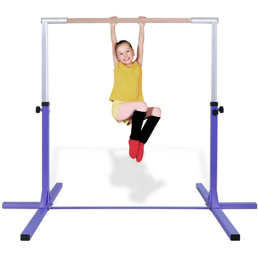 Costway Kids' Adjustable Gymnastics Horizontal Bar for $130 Costway Kids' Adjustable Gymnastics Horizontal Bar for $130