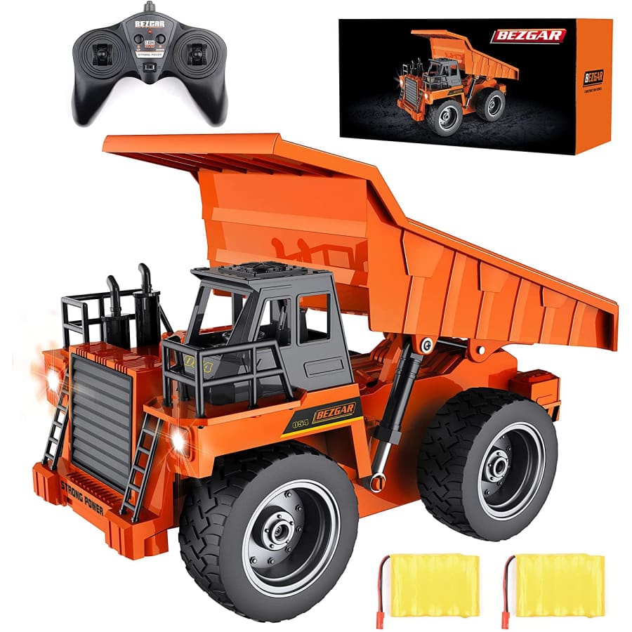 Bezgar Remote Control Construction Dump Truck Toy for $20
