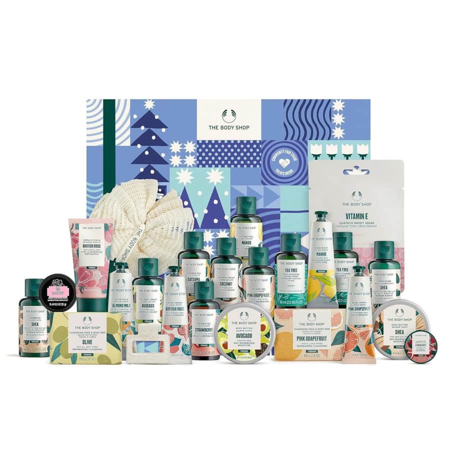 The Body Shop 24-Piece Holiday Beauty Advent Calendar for $34 The Body Shop 24-Piece Holiday Beauty Advent Calendar for $34