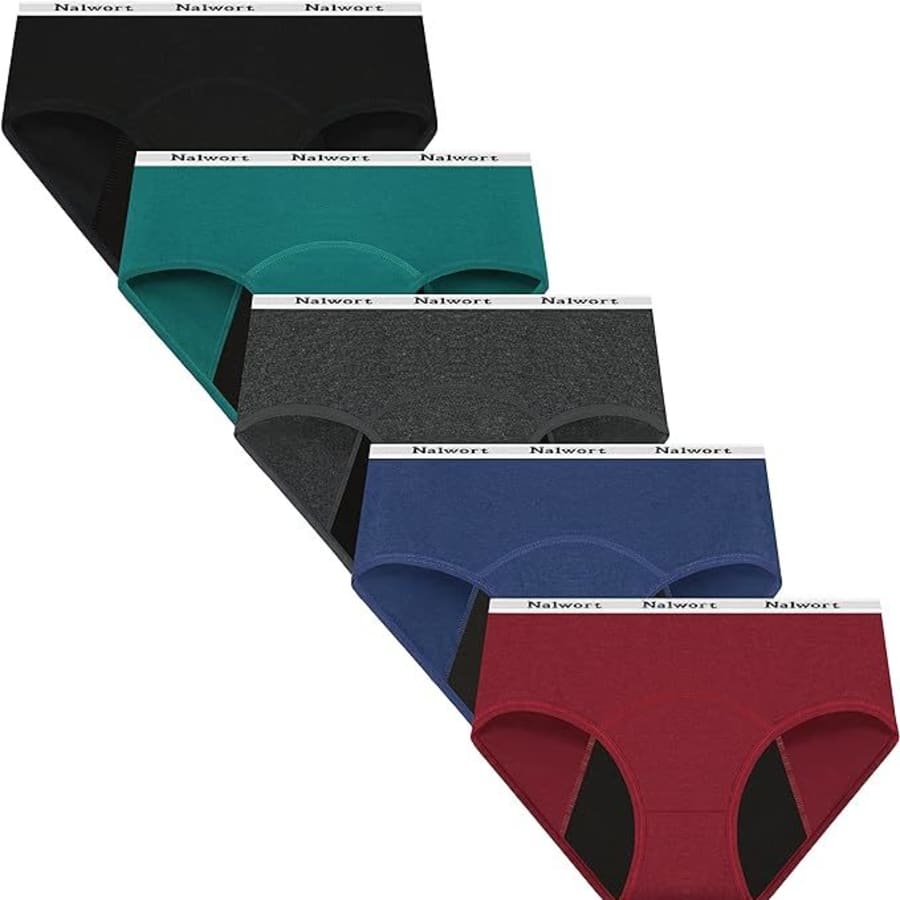 Women's Cotton Period Underwear 5-Pack from $17 Women's Cotton Period Underwear 5-Pack from $17